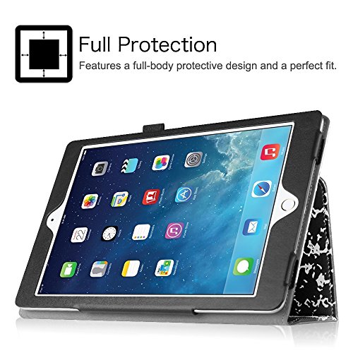 Fintie iPad mini 1/2/3 Case - Folio Slim Fit Stand Case with Smart Cover Auto Sleep / Wake Feature for Apple iPad mini 1 / iPad mini 2 / iPad mini 3, Composition Book Black