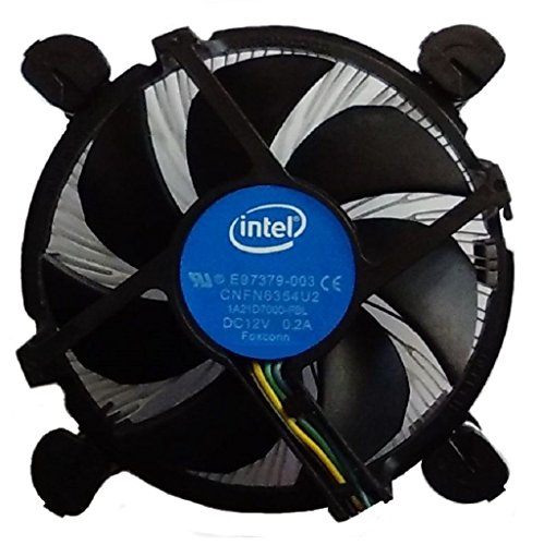 Intel Core i3 i5 i7 Socket 1151 1150 1155 1156 4-Pin Connector CPU Cooler with Aluminum Heatsink & 3.5-Inch Fan with Pre…