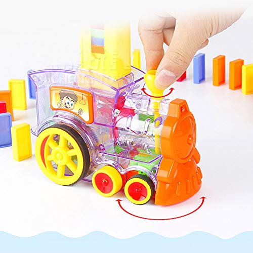 image for TiTa-Dong Domino Train Toy Set , Rally Electric Train Model with Light