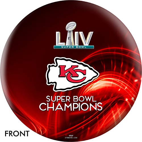 On The Ball Bowling NFL Super Bowl LIV Champs Kansas City Chiefs Red (14)