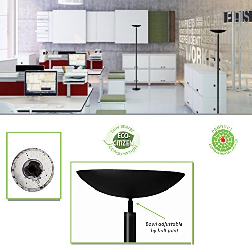 UNILUX 400050389 LED vloerlamp DELY LED plafond schijnwerper zwenk en dimbaar dimfunctie zwart - Afbeelding 7