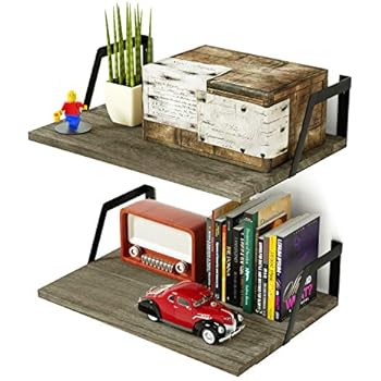 floating bathroom shelves gray