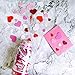 600 Pcs 3 Sizes 4 Colors Assorted Heart Stickers Self Adhesive Foam Hearts Valentine Heart Shaped Decals in Glitter and Matte Red Pink White Light Pink for Valentine's Day Crafts Décor