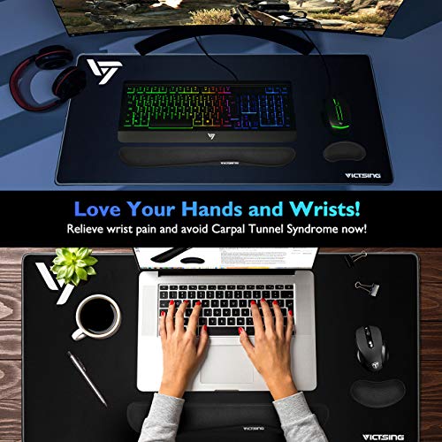 VicTsing Keyboard Wrist Rest, Wrist Support Pads for Keyboard and Mouse
