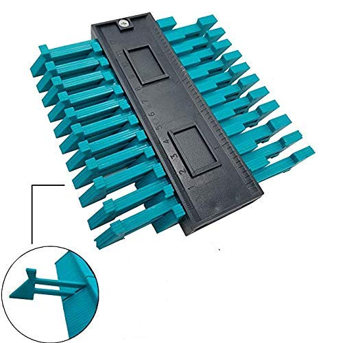 Contour Gauge Duplicator 5" Plastic Circular Frame Profile Contour Gauge Duplicator Wood Marking Measuring Tool Tiling Laminate Tiles General Tools