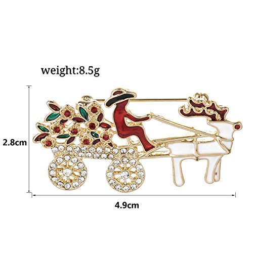 YSD Jewelry Christmas Brooch Pins Set Holiday Brooch Christmas Tree Snowman Xmas Pin Lot Party Favor Christmas Brooch Pin Set Gifts