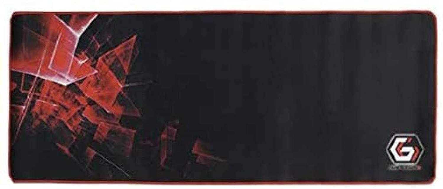 Gembird MP-GAMEPRO-XL Black Mouse Mat (Black, Uniform, Fabric, Rubber, Non-Slip Base, Gaming Mouse Pad)