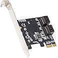 IO Crest 4 Port SATA III Expansion Card with Low Profile Bracket - 6Gbps SATA 3.0 Controller PCI Express x1 ASMedia 1064 for Windows10/8/7/XP/Vista/Linux