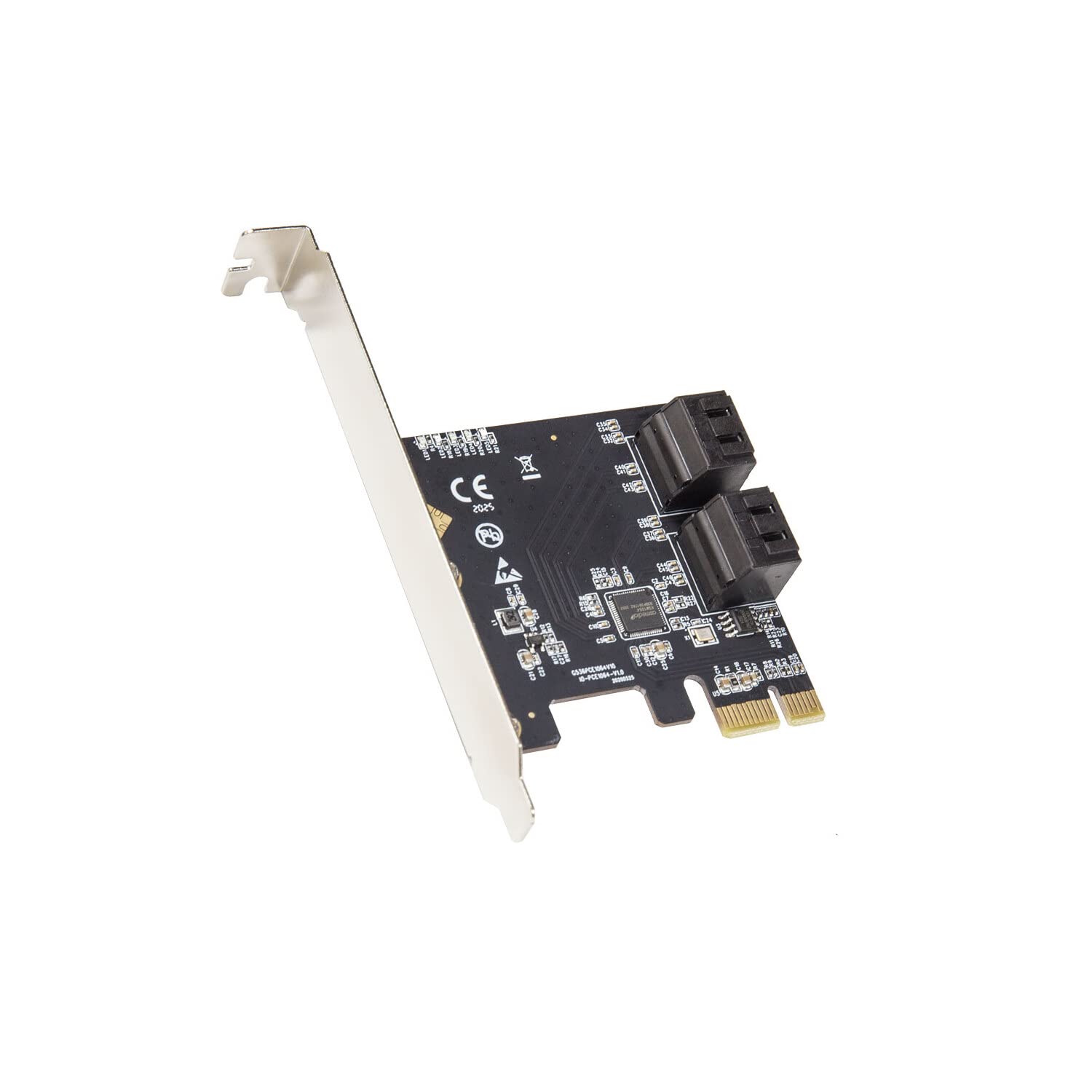 IO Crest 4 Port SATA III PCI-e 3.0 x1 Card Non-Raid with Low Profile Bracket ASMedia 1064