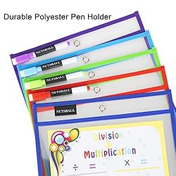 Nutsball Dry Erase Pockets Reusable Sleeves 20 Pack