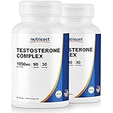 Nutricost Testosterone Complex (90 Caps) (2 Bottles) - Testosterone Booster Supplement