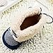 Weixinbuy Baby Girls Knit Soft Fur Winter Warm Snow Boots Crib Shoes