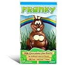 Franky the Laughing Chocolate Easter Bunny Milk Free Nut Free Gluten Free Vegan