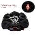 KINGBIKE Adult Bike Helmet, with Helmet Rain Cover/ Detachable Visor/ Safety Rear Led Light / Lightweight