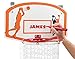 Kleeger Kids Basketball Clothes Hamper: 2-In-1 Basketball Hoop & Laundry Bag Mounts Over The Door, Made With Metal Rim.
