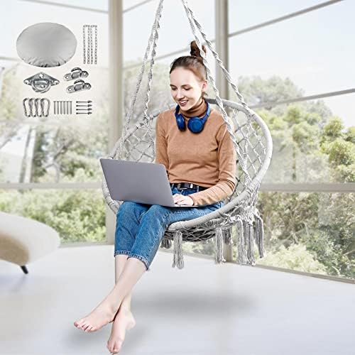 Greenstell Swing Hanging Chair, Hold Up to 330LBS/148KG Hammock Chair