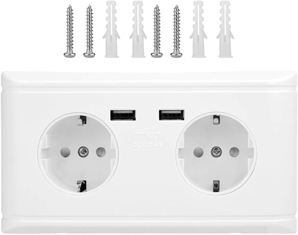 Amazon Com Eecoo Wall Socket Outlet 2v Multi Functional De Plug Wall Power Outlet Socket With Dual Usb Port 5v 2 4a Home Kitchen Amazon Com Eecoo Wall Socket Outlet 2v Multi Functional De Plug Wall Power Outlet Socket With Dual Usb Port 5v 2 4a Home Kitchen