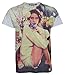 GibGae Lana Del Rey Magazine Cover Full Print Men Unisex Music Tee T-Shirt Size S Gray
