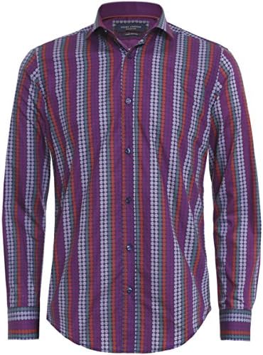 Guide London Sateen Circular Print Shirt Multi Coloured L
