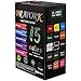 Brapork Liquid Chalk Markers [ Pack of 15 Color ] - for Chalkboard Signs, Blackboards, Glass, Windows, Car Doodle