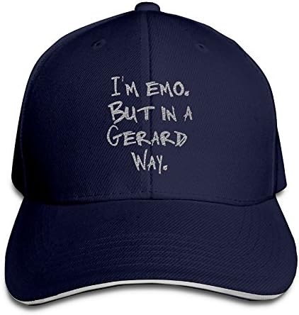Unisex Adjustable Embroidery Sandwich Cap Solid Colors Sandwich Peaked Baseball Caps For Iâ€m Emo But In A Gerard Way