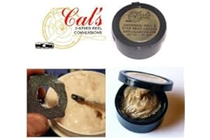 Cal's Universal Reel and Star Drag Grease Multi Use 1 Pound Tub (Tan, 1 Ounce)