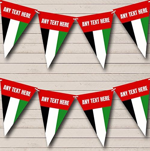 Arab Emirates Flag Personalized Carnival, Fete & Street Party Bunting Flags Banner
