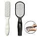 2 PCS Foot File-Double Sided Callus Remover + Pedicure Foot Rasp with Cover to Remove Calluses Corns Cracked Skin Worked on Both Wet and Dry Feet, Premium Stainless Foot File