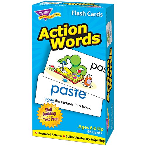 Action Words Skill Drill Flash Cards, Pack of 96 Card Game