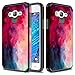 Galaxy J7 Case, TownShop Paint Clouds Design Hard Impact Dual Layer Shockproof Bumper Case for Samsung Galaxy J7/ SM-J700/ J7 Duos (2015 Released)