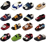 Amurleopard Baby Boy Soft Sole Leather Crib Shoes Infant Toddler First Walking Prewalker