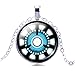 Marvel Avengers Iron Man Arc Reactor Super Hero Geekery Cool Jewelry Necklace for Women Men