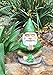 GlitZGlam Zen Gnome and Zen Frog - Namaste– Tranquility and Peacefulness for Your Fairy Garden and Garden Gnomes A Large 9¼ Inches Tall Miniature Gnome Figurine