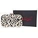 Fawziya Bling Ring Clutch Cocktail Purses For Women Snakeskin Evening Bag-Black
