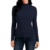 IVOVFANZY Long Sleeve Turtleneck Women - Mock Neck Basic Shirts Thermal Undershirt Lightweight Base Layer T-Shirt