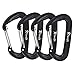 Favofit 12KN Heavy Duty Aluminium Carabiners (Weight Limit at 2697 lbs Each), Carabiner Clips for Hammock, Camping, Hiking, Backpacking, Keychain, Dog Leash & Harness etc.