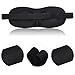 HYCLES Sleep Mask with 3D Angel Eye Labeling & Ear Plugs Ultra lightweight Eye Mask Polyster Eyeshade Adjustable Strap Blindfold for Men Women and Kids