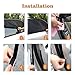 Big Ant Car Window Sun Shade Windshield Shade Front Window Sunshade-Adjustable Universal Fit Mesh Side Window Sunshade-Sun Glare and UV Rays Protector for Baby Child and Pet 2PCS(Perforation Design)