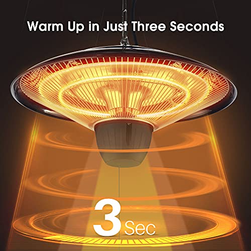 Patio HeaterTRUSTECH Patio Heater, 1500W Outdoor Heater, Thanksgiving