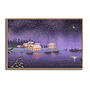 Framed Canvas Wall Art for Living Room, Bedroom Dreamland Theme Canvas Prints for Modern Home Decoration Ready to Hang - 16"x24" inches