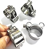 Hozzoo T-Bolt Hose Clamps 16-25mm 304 Stainless Steel Heavy Duty Pipe Tube view 8