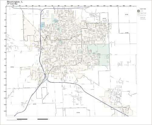 Bloomington Il Zip Code Map Zip Code Wall Map Of Bloomington, Il Zip Code Map Not Laminated:  Amazon.com: Office Products