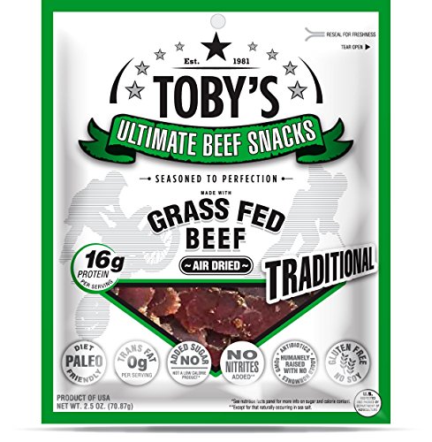 TOBY'S GRASS FED BEEF SNACKS - TRADITIONAL