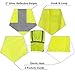 SHORFUNE High Visibility Safety Vest with 2 Pockets and Reflective Strips, Loop and Hook, Yellow, ANSI/ISEA Standards, S-M