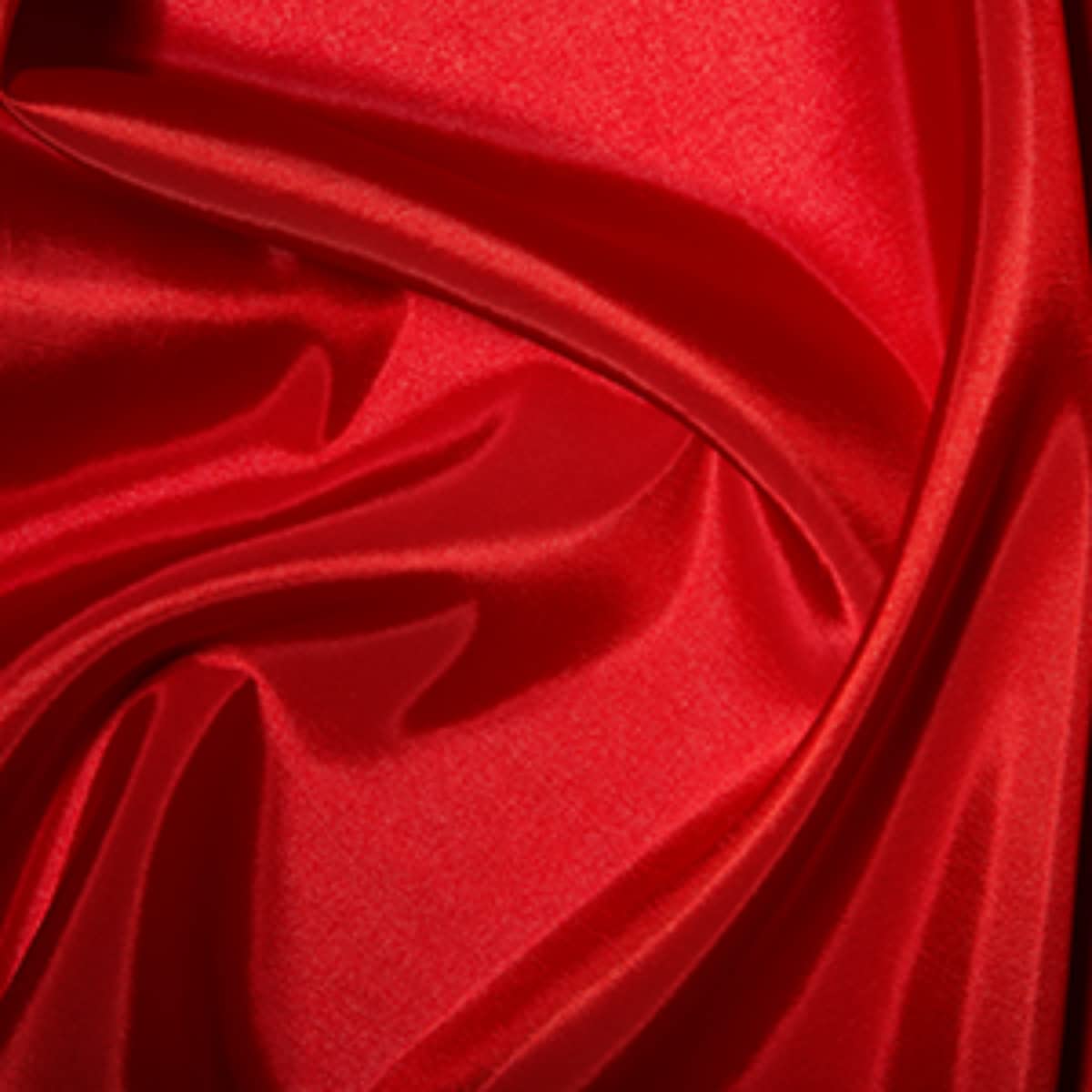 Taffeta Metallic Silk Satin Dress Fabric Material - RED, 1Mtr - 140cm x 100cm