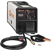 Hobart Handler 125 Flux-Core Wire Feed Welder, 25-130A, Welds 1/8 in Steel | Four voltage settings; factory gas solenoid for MIG conversion; built-in contactor; quick-release drive roll