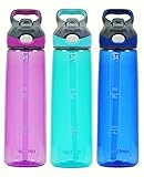 Contigo 24oz Autospout Addison Water Bottle, 3 Pack (Radiant Orchid, Ocean & Monaco)