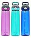 Contigo 24oz Autospout Addison Water Bottle, 3 Pack (Radiant Orchid, Ocean & Monaco)