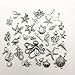 iloveDIYbeads Silver Marine Charm Collection-100g Craft Supplies Marine Life Seashell Charms Pendants for Crafting Jewelry Findings Making Accessory For DIY Necklace Bracelet (M072)
