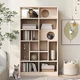 VIHLCYDA Modern Cat Tree Bookshelf - Stylish